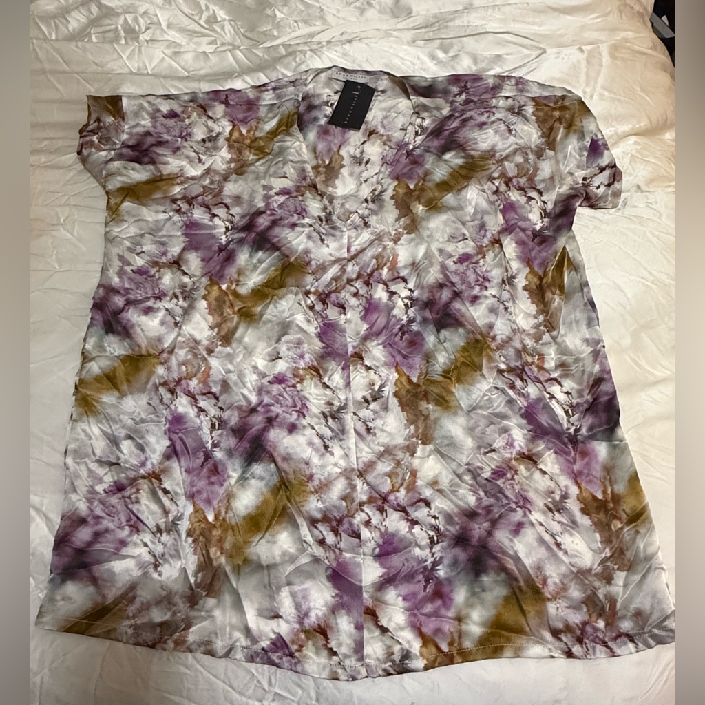 Nwt New Bryn Walker 100% Silk Top Size Xs